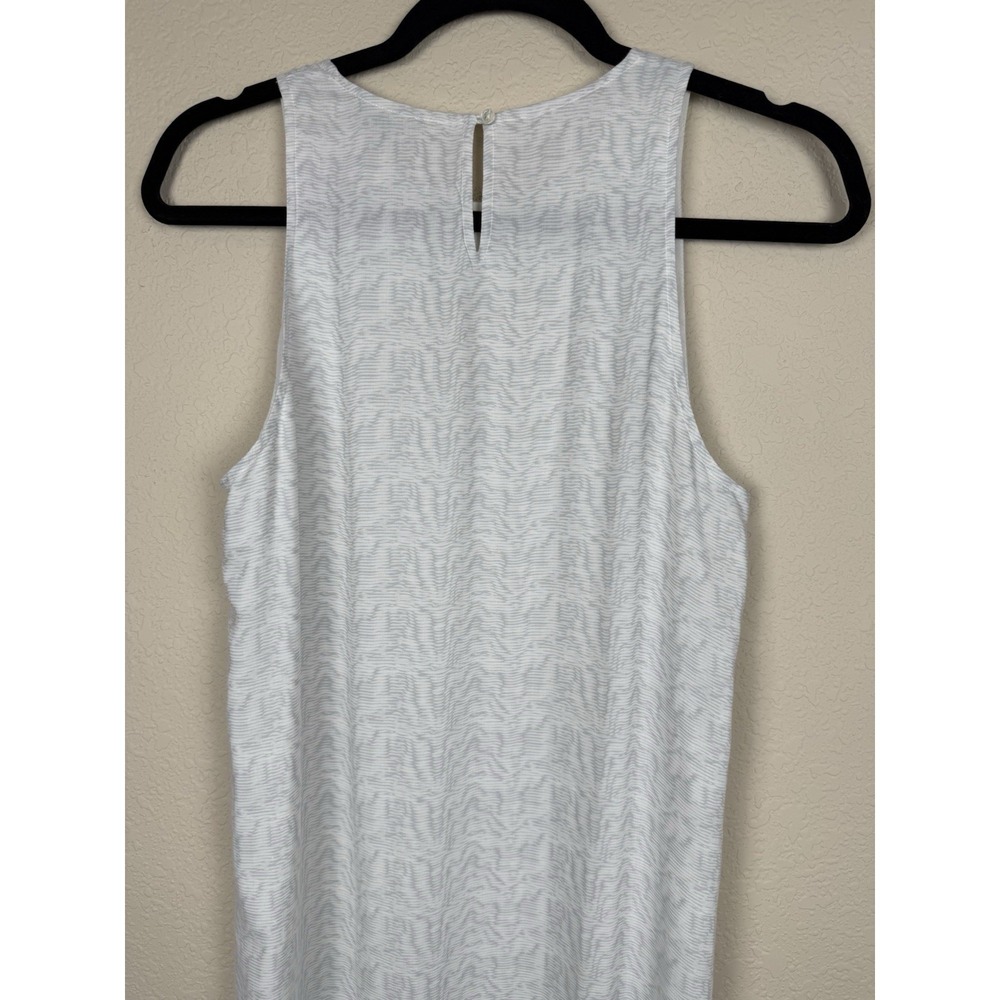James Perse White and Grey Lined Tank Dress Quiet Luxury Minimalist Sz M - Picture 10 of 10